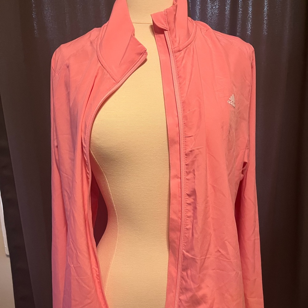 Adidas Lightweight Golf Jacket Light Pink Large